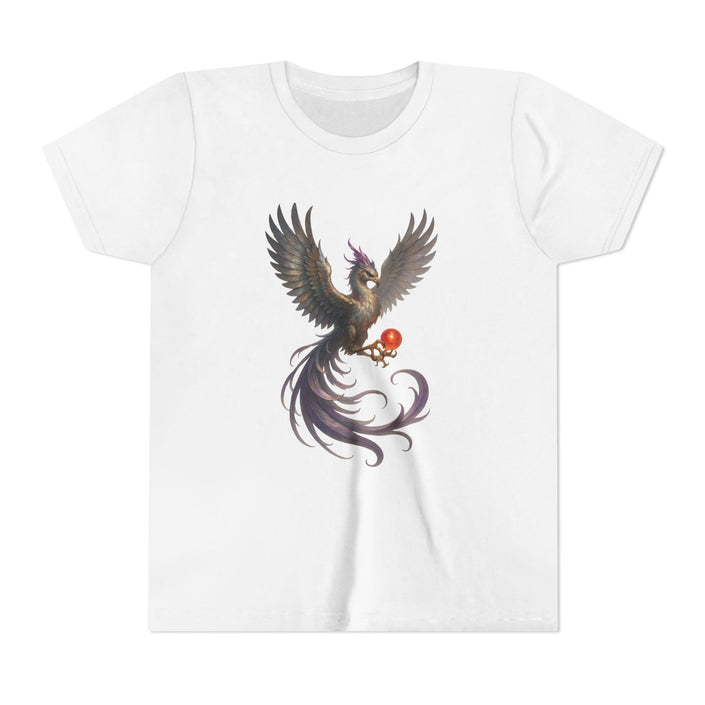 Youth Fantasy Phoenix Tee - Magical Short Sleeve Shirt for Kids