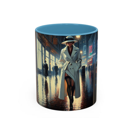 Elegant Urban Nightlife Coffee Mug displayed with accessories, highlighting it as a perfect gift for any occasion.