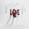 Love Heavy Cotton Tee For Him - Artful Expression for Couples, Gift for Anniversaries, Valentine's Day, Casual Wear, Art Lovers Tee
