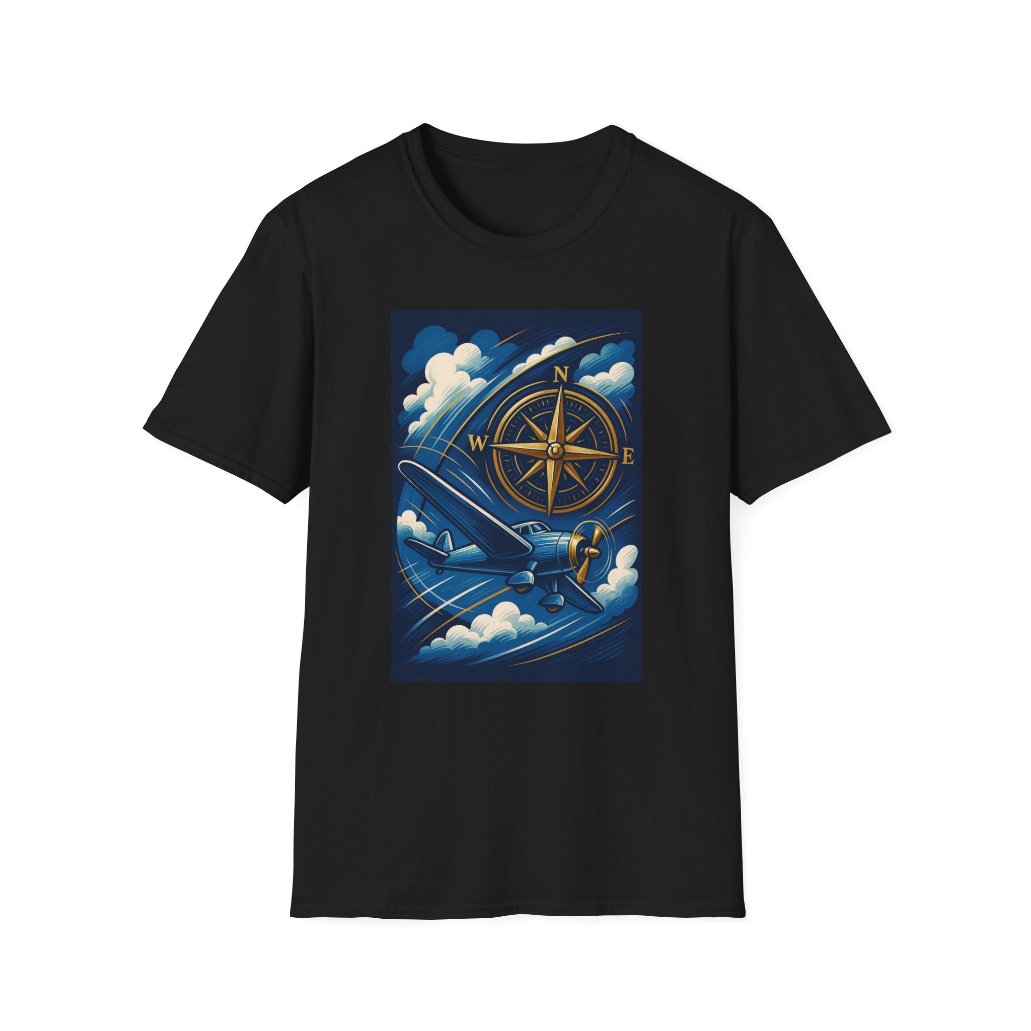 Adventure Compass T-Shirt, Travel Gift, Exploration Tee, Unisex Graphic Shirt, Gift For Him, Outdoor Adventure Apparel