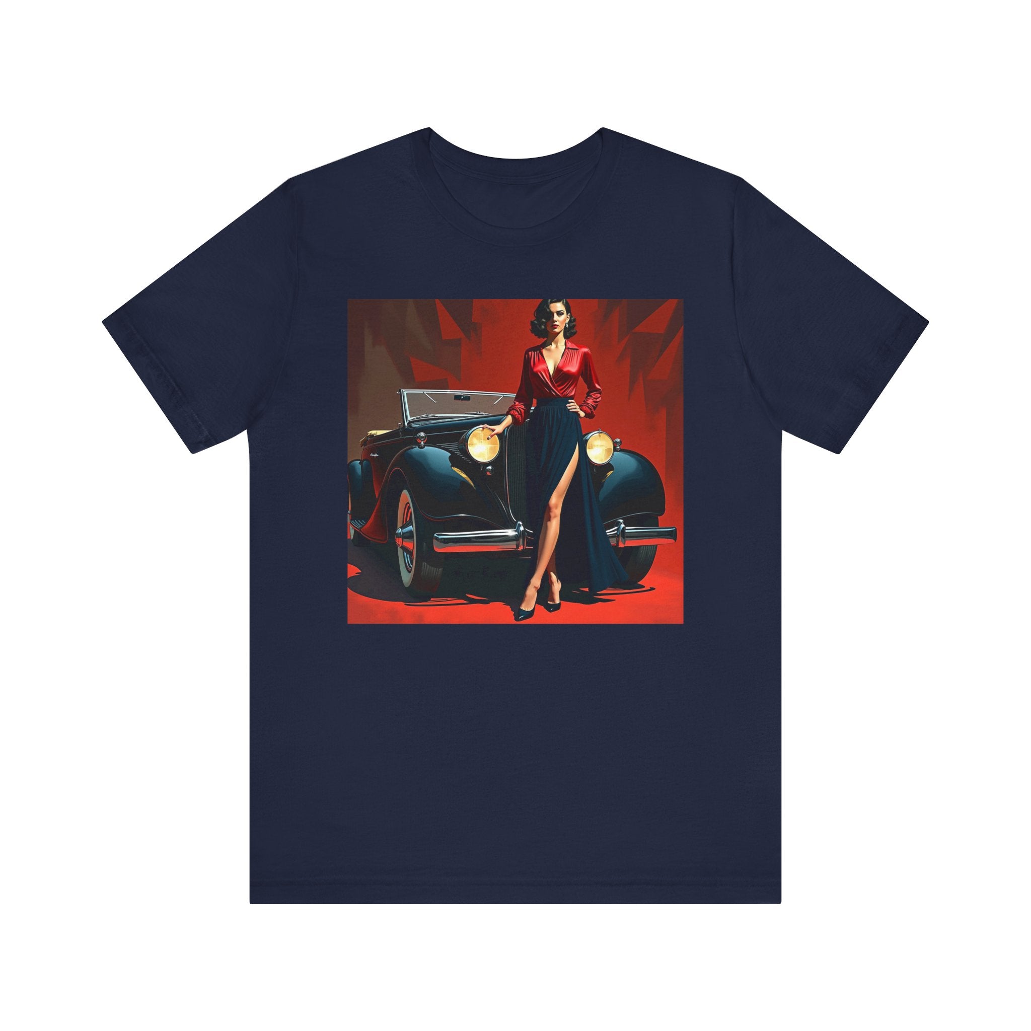 Retro Glamour Classic Tee For Him, Vintage Car Shirt, Fashion Tee for Car Lovers, Unisex Graphic Shirt, Perfect Gift for Retro Enthusiasts