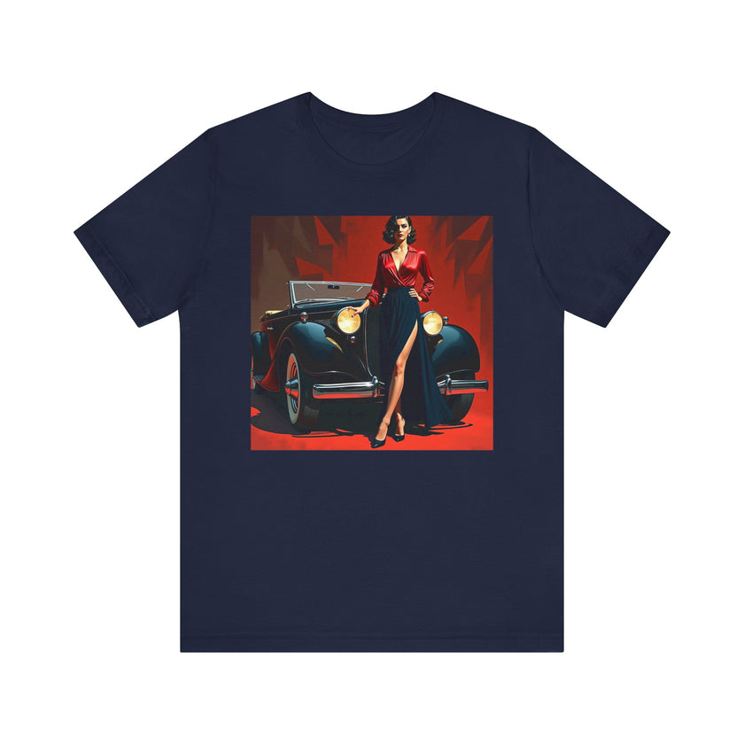 Retro Glamour Classic Tee For Him, Vintage Car Shirt, Fashion Tee for Car Lovers, Unisex Graphic Shirt, Perfect Gift for Retro Enthusiasts
