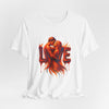 Love Embrace Unisex T-Shirt, Romantic Tee, Gift for Couples, Valentine's Day Apparel, Cute Love Shirt, Sweetheart Gift