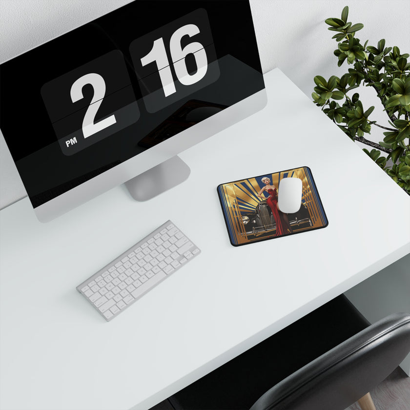 Vintage-Themed Non-Slip Gaming Mouse Pad with Classic London Scene