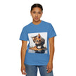 Kitten T-Shirt, Retro Fashion Tee, Stylish Casual Wear, Gift for Her, Trendy T-Shirt for Events