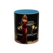 Vintage Glamour Coffee Mug - 11oz displayed with other kitchenware for a chic look.