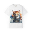 Kitten T-Shirt, Retro Fashion Tee, Stylish Casual Wear, Gift for Him, Trendy T-Shirt for Events