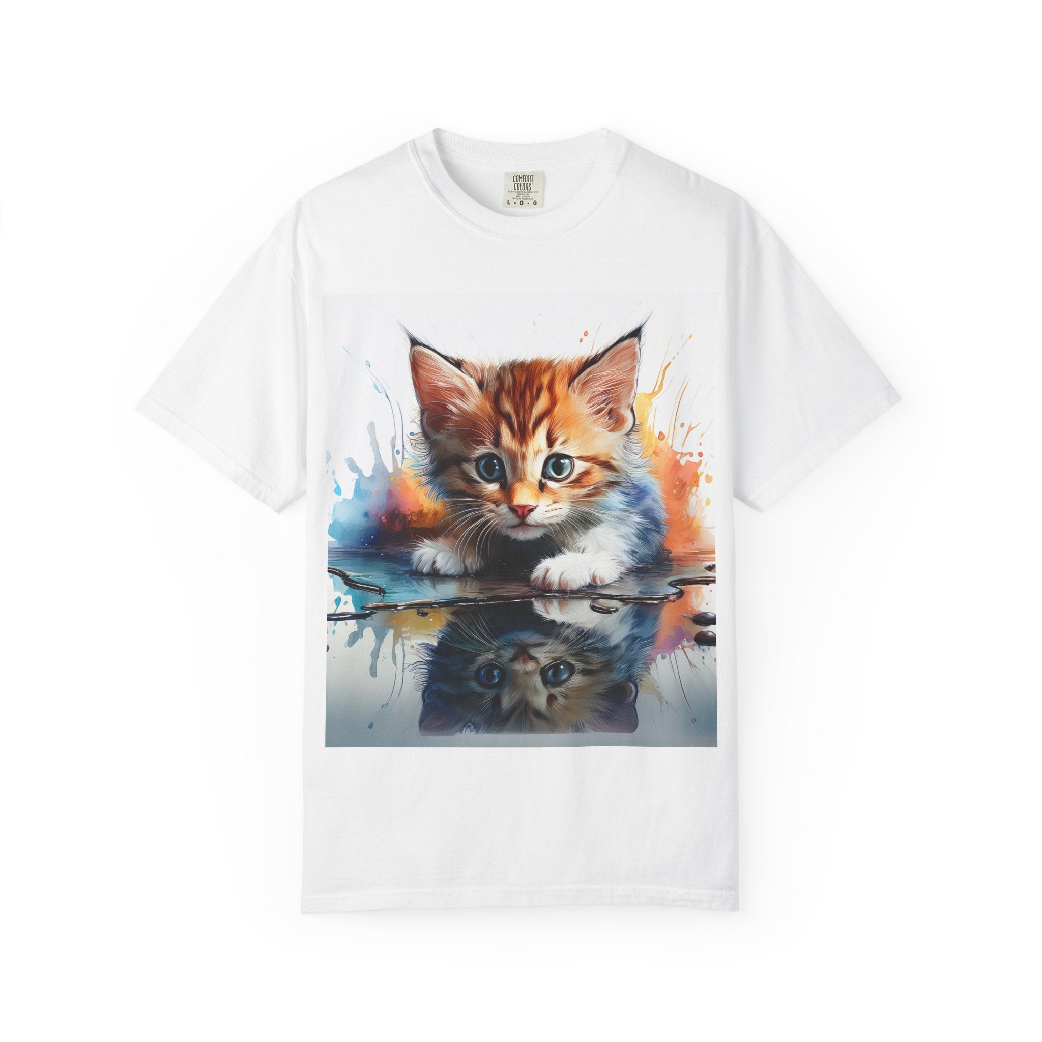 Kitten T-Shirt, Retro Fashion Tee, Stylish Casual Wear, Gift for Him, Trendy T-Shirt for Events