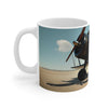 Attractive Woman, Aviation Enthusiast Gift, Pilot Coffee Cup, Retro Flight Decor, Unique Pilot Mug