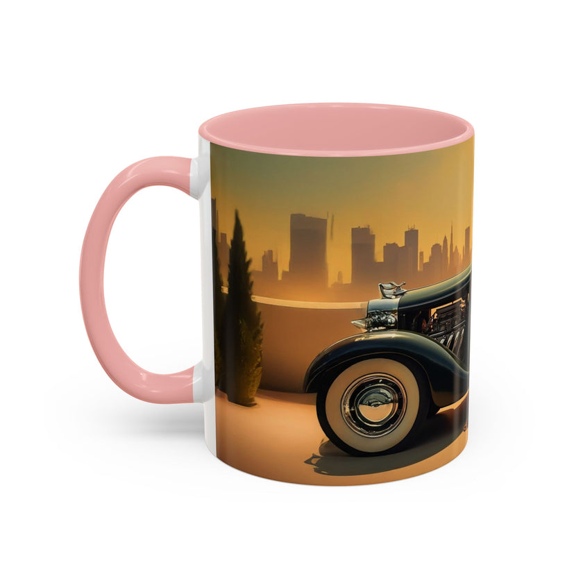 Vintage Glamour Accent Coffee Mug enhancing a beautifully arranged coffee table.