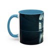Elegant Cityscape Coffee Mug - 11oz in a vibrant kitchen with bright decor.
