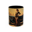 Vintage Glamour Accent Coffee Mug - 11oz with vibrant colors and glossy finish.