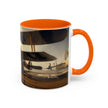 Vintage Aviator Accent Coffee Mug - 11oz, Vibrant Accent Coffee Mug