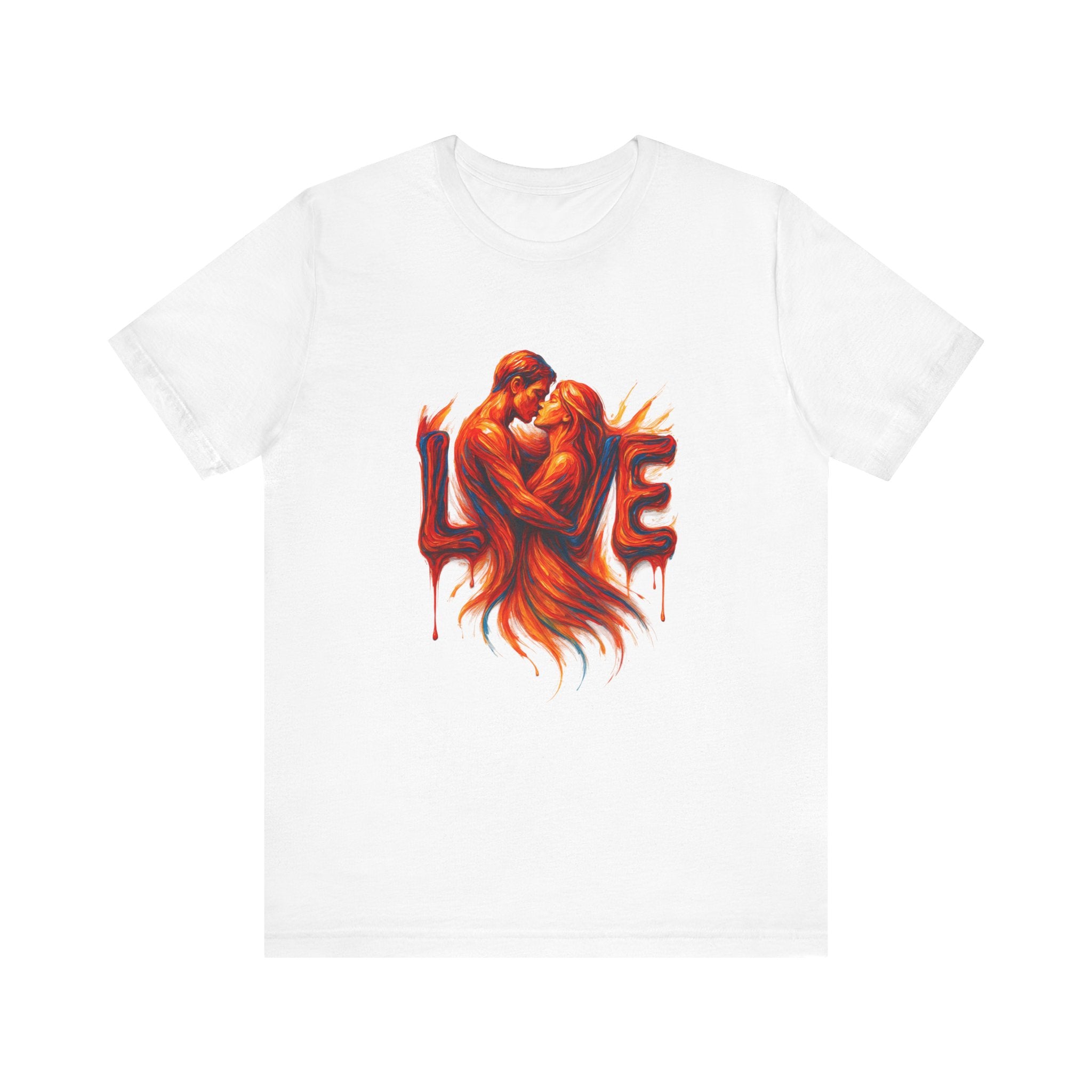 Love Embrace T-Shirt For Him, Romantic Tee, Gift for Couples, Valentine's Day Apparel, Cute Love Shirt, Sweetheart Gift