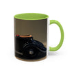 Stylish Accent Coffee Mug highlighting its vibrant color options.