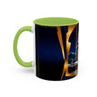 Vintage Pin-Up Coffee Mug - Classic Car Design with vivid graphics, perfect as a statement piece.
