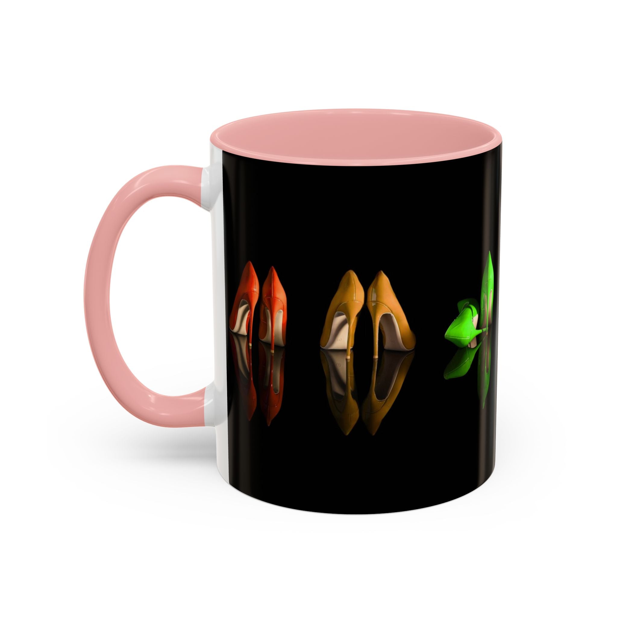 A cozy home scene with multiple mugs from the Elegant Silhouette Coffee Mug Collection.