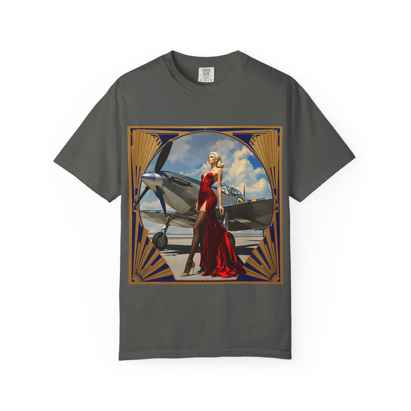 Vintage Glamour T-Shirt, Retro Fashion Tee, Stylish Casual Wear, Gift for Him, Trendy T-Shirt for Events