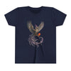 Youth Fantasy Phoenix Tee - Magical Short Sleeve Shirt for Kids