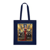 Vintage Glamour Cotton Tote Bag , Artistic Tote Bag