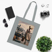 Vintage Travel Cotton Tote Bag - Stylish & Functional Artistic Tote Bag
