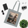 Vintage Travel Cotton Tote Bag - Stylish & Functional Artistic Tote Bag