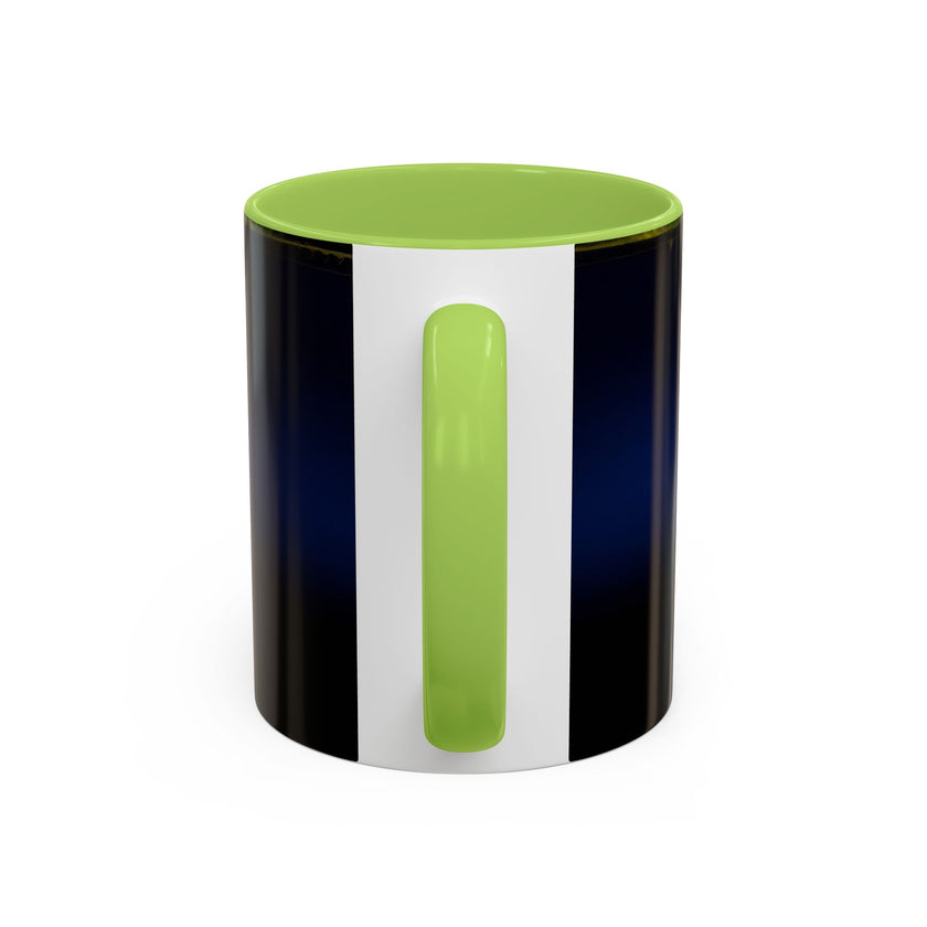 Vintage Pin-Up Coffee Mug - Classic Car Design ready for a cheerful coffee experience.