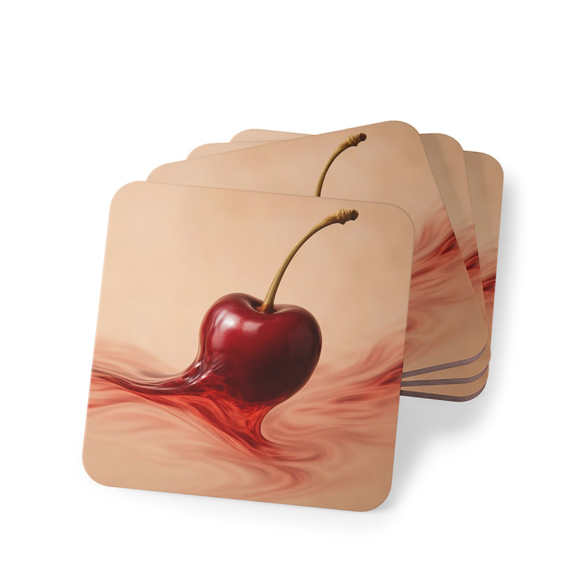 Cherry Blossom Coasters Wine Lovers- Artistic Drink Coasters for Home Decor, Unique Gifts for Wine Lovers, Weddings, Birthdays & More