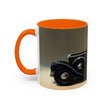 Elegant Retro Coffee Mug with Classic Car Design, a stylish addition to your kitchen.