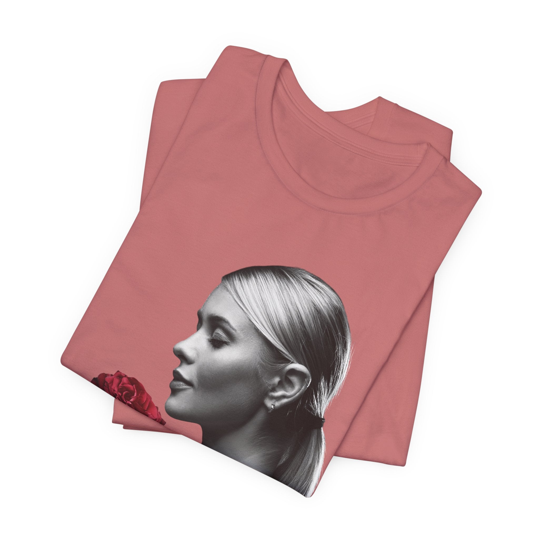 Elegant Rose Graphic Tee, Floral T-Shirt, Gift for Her, Casual Wear, Statement Top, Birthday Gift, Anniversary Gift