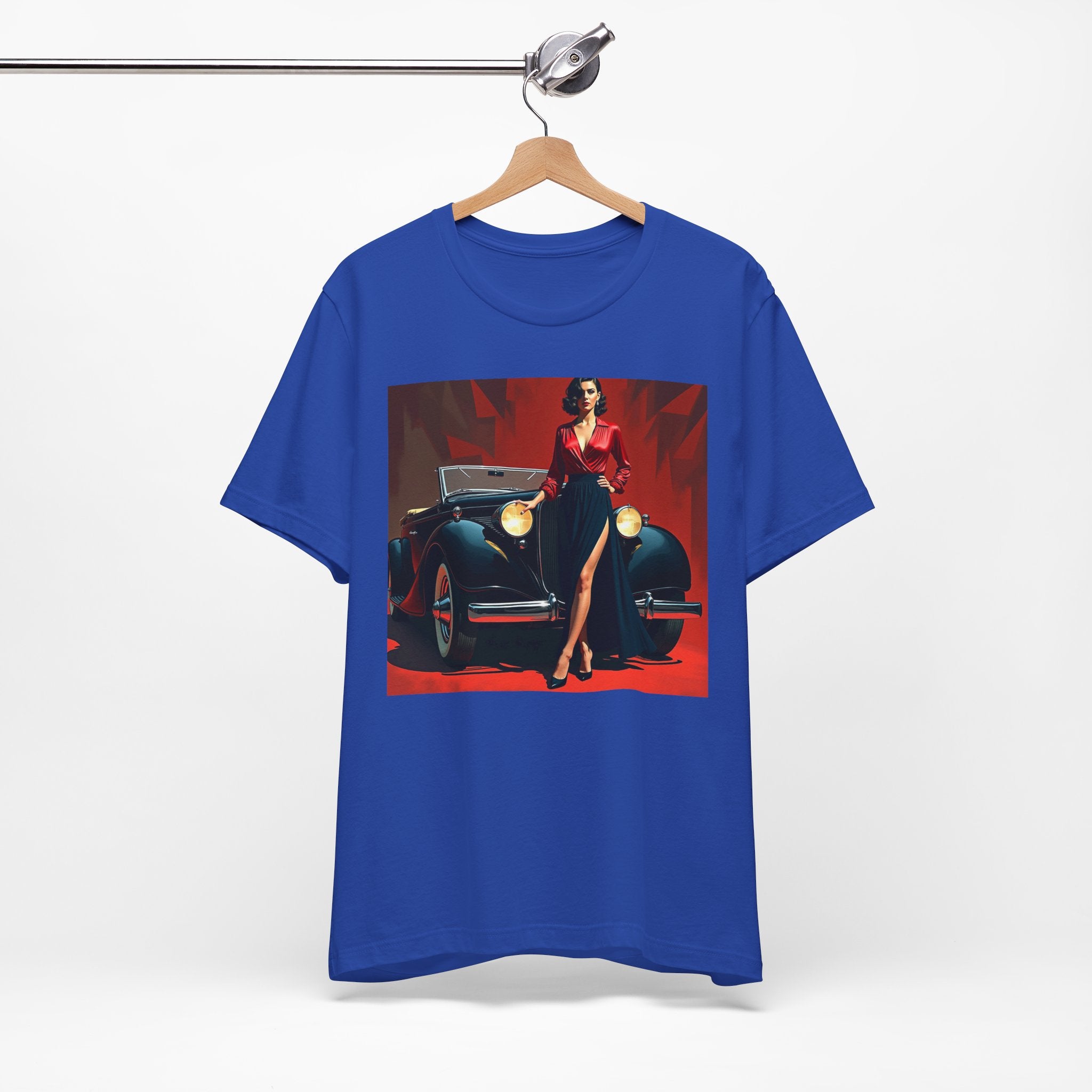 Retro Glamour Classic Tee For Him, Vintage Car Shirt, Fashion Tee for Car Lovers, Unisex Graphic Shirt, Perfect Gift for Retro Enthusiasts