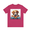 Adorable Puppy Art Tee, Cute Dog Lover's T-Shirt, Casual Gift for Animal Lovers, Gift for Him, Pet-Themed Apparel, Fun Birthday Gift