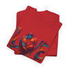 Love Unisex Heavy Cotton Tee in a vibrant color against a neutral background, highlighting its design.