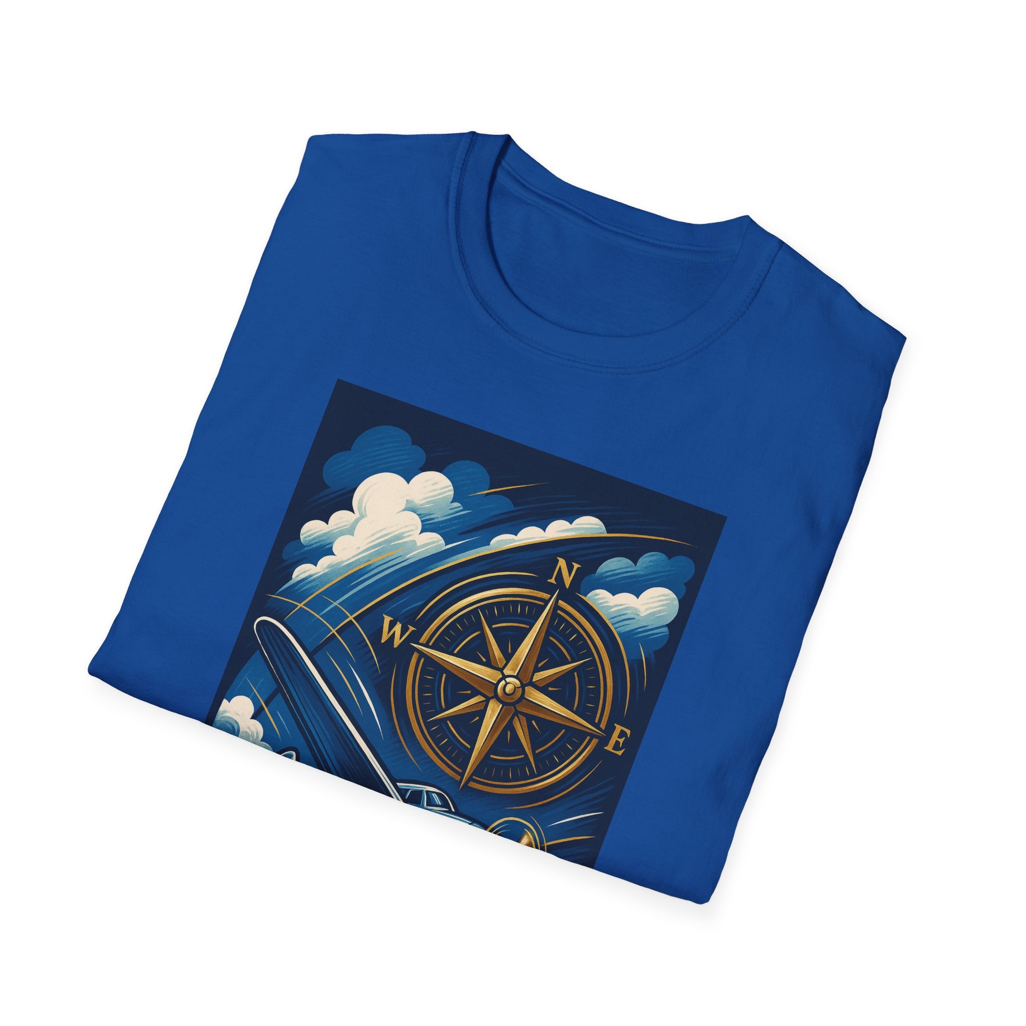 Adventure Compass T-Shirt, Travel Gift, Exploration Tee, Unisex Graphic Shirt, Gift For Him, Outdoor Adventure Apparel