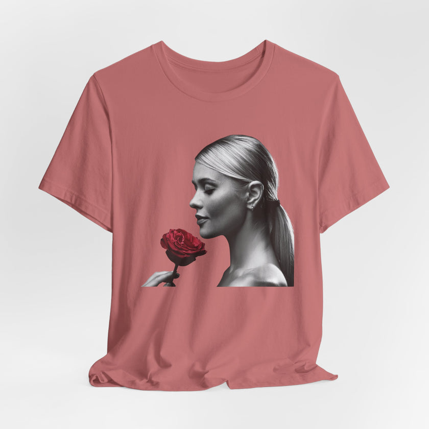 Elegant Rose Graphic Tee, Floral T-Shirt, Gift for Her, Casual Wear, Statement Top, Birthday Gift, Anniversary Gift
