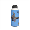 Battle of Britain Flight Stainless Steel Water Bottle, Jet Design, Gift for Pilot, Travel Hydration, Airforce Lover, Outdoor Adventures
