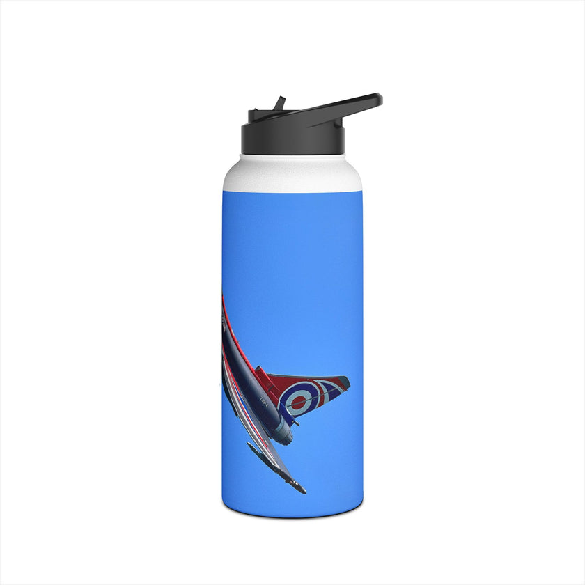 Typhoon Stainless Steel Water Bottle, Jet Design, Gift for Pilot, Travel Hydration, Airforce Lover, Outdoor Adventures