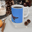 Typhoon Airplane Mug, Aviation Enthusiast Gift, Pilot Coffee Cup, Retro Flight Decor, Unique Pilot Mug