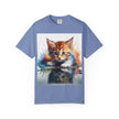 Kitten T-Shirt, Retro Fashion Tee, Stylish Casual Wear, Gift for Him, Trendy T-Shirt for Events