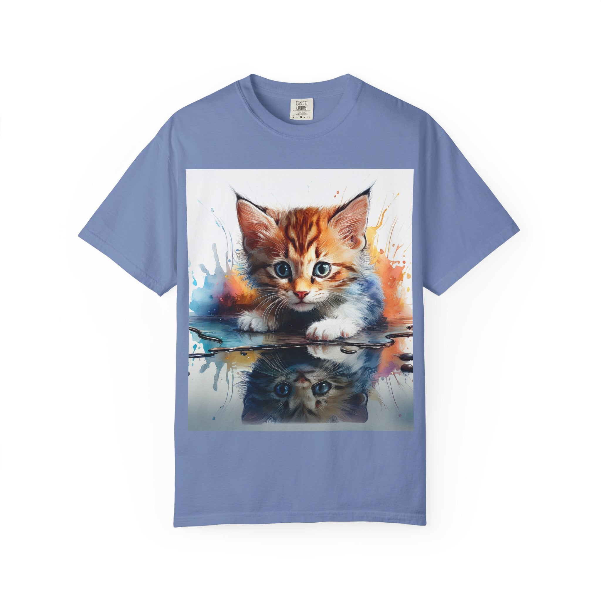 Kitten T-Shirt, Retro Fashion Tee, Stylish Casual Wear, Gift for Him, Trendy T-Shirt for Events