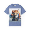Kitten T-Shirt, Retro Fashion Tee, Stylish Casual Wear, Gift for Him, Trendy T-Shirt for Events