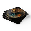 Yin Yang Corkwood Coaster Set - Eco-Friendly Drinkware Accessories