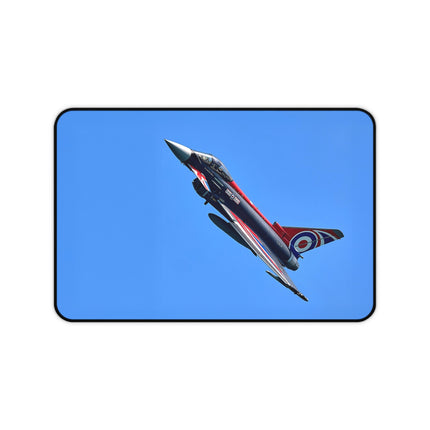 Typhoon  Desk Mat | Pilot Gift, Office Decor, Gaming Mat, Home Office Accessories, Aviation Theme, Typhoon Jet Military Blackjack, Fighter, RAF