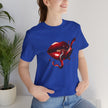 Red Lip Design Unisex Jersey Tee | Casual Wear, Trendy Shirt, Gift for Her, Summer Style, Statement Top
