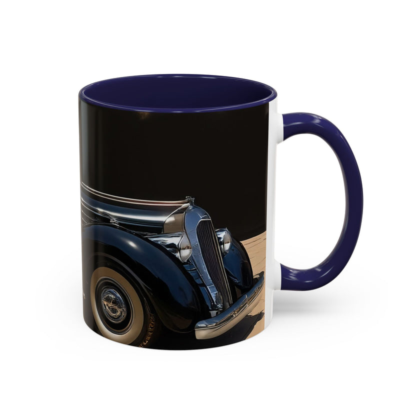 Vintage Glamour Coffee Mug, Vibrant Accent Coffee Mug