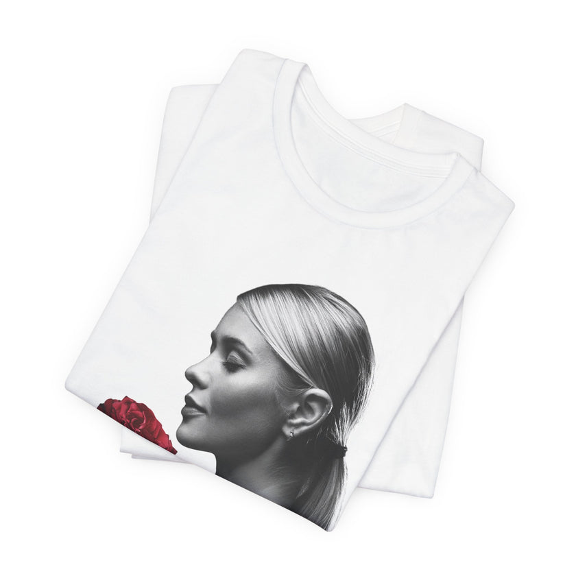 Elegant Rose Graphic Tee, Floral T-Shirt, Gift for Her, Casual Wear, Statement Top, Birthday Gift, Anniversary Gift