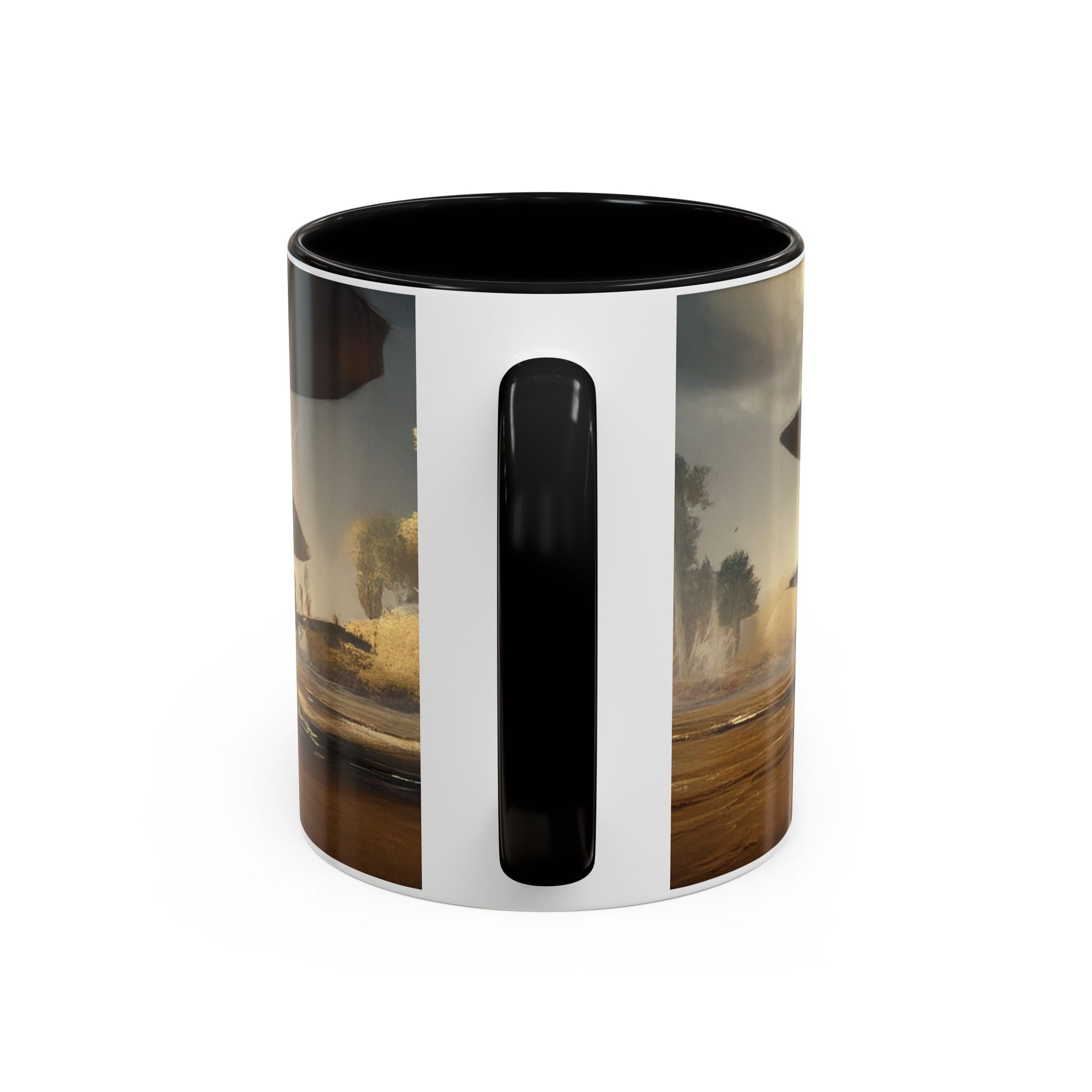 Vintage Aviator Accent Coffee Mug - 11oz, Vibrant Accent Coffee Mug