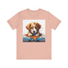 Adorable Puppy Art Tee, Cute Dog Lover's T-Shirt, Casual Gift for Animal Lovers, Gift for Him, Pet-Themed Apparel, Fun Birthday Gift