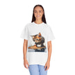 Kitten T-Shirt, Retro Fashion Tee, Stylish Casual Wear, Gift for Her, Trendy T-Shirt for Events