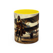 Vintage Aviator Accent Coffee Mug - 11oz, Vibrant Accent Coffee Mug